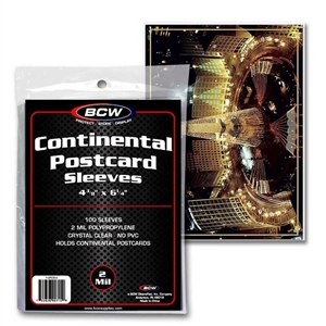 BCW Continental Postcard Sleeves