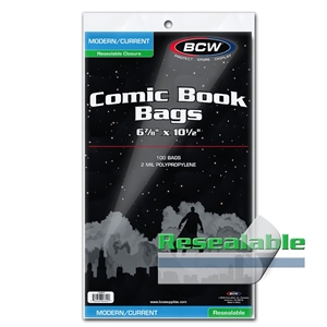 BCW Current/Modern Comic Bags - Resealable