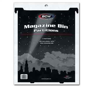 BCW Magazine & Document Bin Divider/Partition