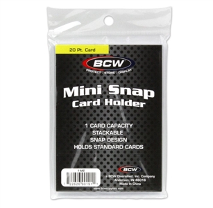 BCW Card Holder - Mini Snap - 20 pt