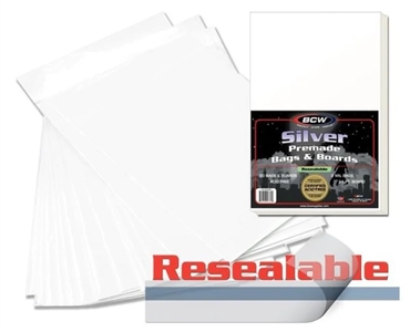 BCW Bag and Board - Silver Resealable