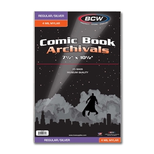 BCW Silver/Regular Comic Mylar - 4 MIL
