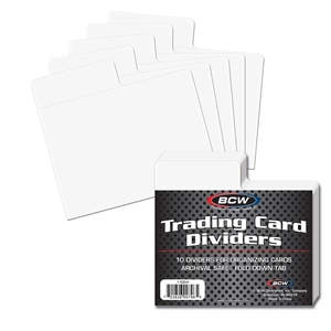 BCW Card Dividers - Horizontal
