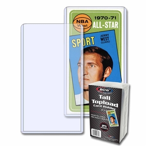 BCW Tall Card Topload Holder