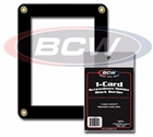 BCW 1 Card Screwdown Card Holder - Black Border