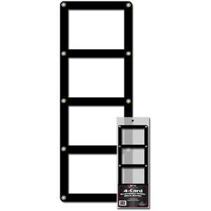 BCW 4 Card Screwdown Card Holder - Black Border