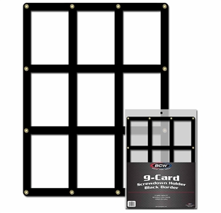 BCW 9 Card Screwdown Card Holder - Black Border