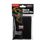 BCW Matte Black Deck Guard 50ct Sleeves