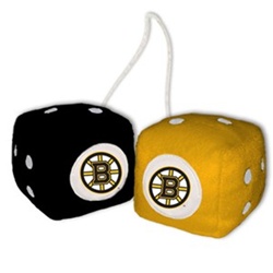 Boston Bruins Fuzzy Dice