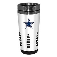 Dallas Cowboys White Huntsville Travel Mug