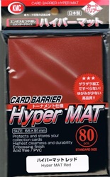 KMC 80ct Hyper Matte Red Sleeves