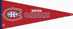 Montreal Canadiens Tin Metal Pennant Sign