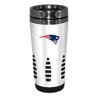 New England Patriots White Huntsville Travel Mug