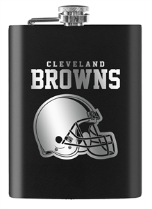 NFL 8oz Black Flask