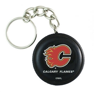 NHL Team Puck Keychain