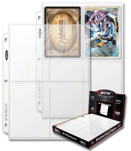 BCW 4 Pocket Photo Pages