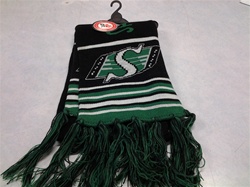 Saskatchewan Riders Black Knit Scarf