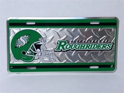 Saksatchewan Roughriders Metal Helmet License Plate