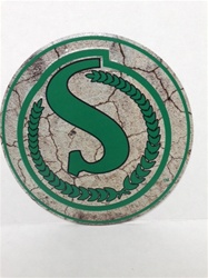 Saskatchewan Roughriders Metal Vintage Oval Sign
