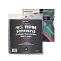 BCW 45 RPM Record Plastic Sleeves - 2mil