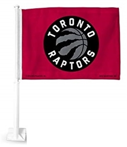 Toronto Raptors Logo Double Sided Car Flag