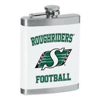 Saskatchewan Roughriders 8oz White Flask