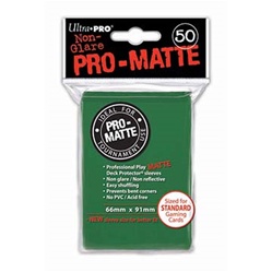 Ultra Pro 50ct Pro Matte Green Sleeves