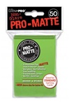 Ultra Pro 50ct Pro Matte Lime Green Sleeves