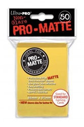 Ultra Pro Matte 50ct Yellow Sleeves